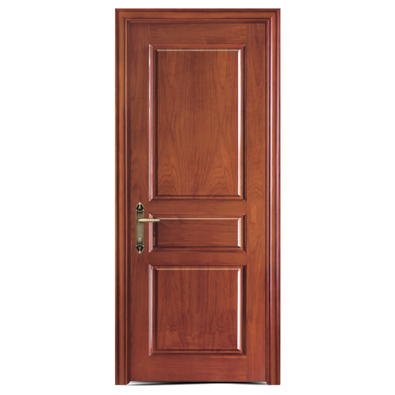 GJ-Y585 درب چوب لاستیکی توپر حک شده عمیق